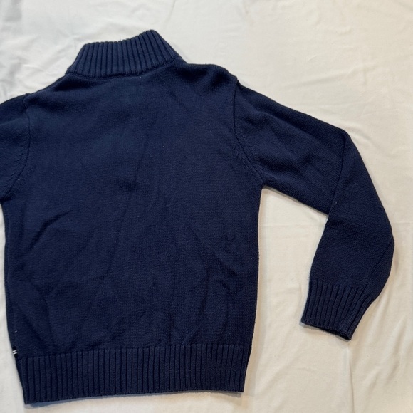 4/$15 Nautica Kid’s Zip Up Knit Sweater in Navy and Red Size M (5) - Picture 8 of 10